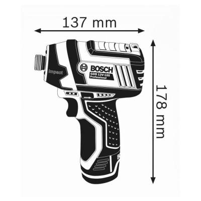 Visseuse à chocs Bosch Pro 12V-105 + 2 batteries 2,0Ah + L-BOXX