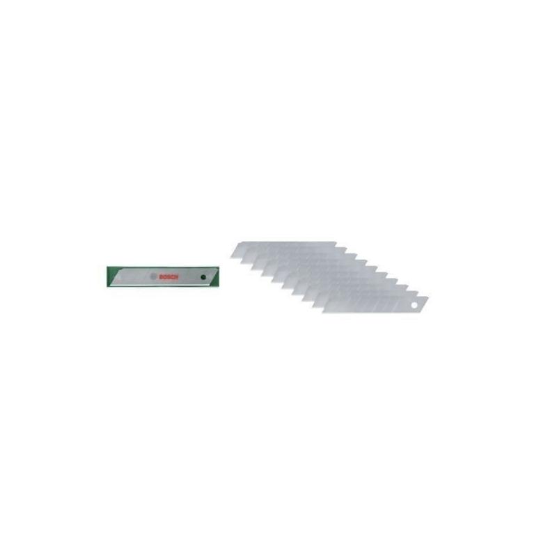 Ensemble de 10 lames sécables 18 mm Bosch - Acier SK5 haute qualité