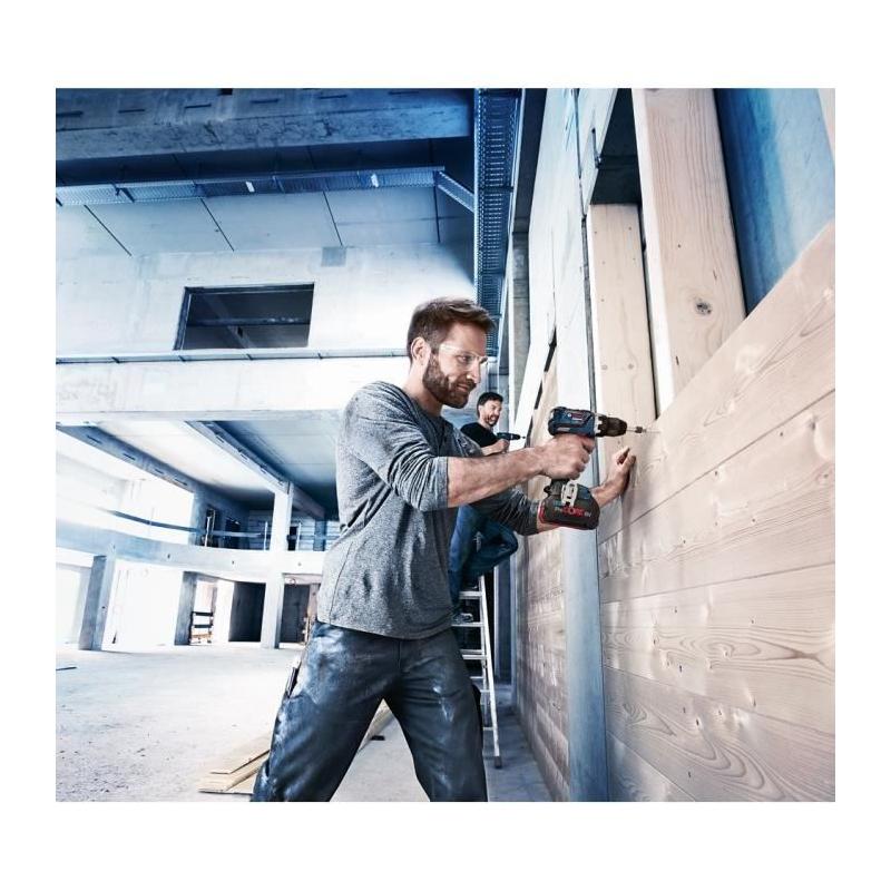 Perceuse-visseuse Bosch Pro: GSR 18V-50 + 2 batt. 2,0Ah + chrg. GAL 18V-20 + 43 acc. + Sacoche