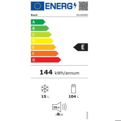 Bosch Serie 2 KIL22NSE0 frigo combine Intégré 119 L E Blanc