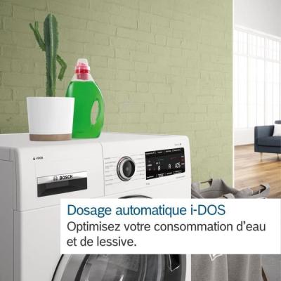 Lave-linge Bosch WGG244F1FR : 9 kg, i-DOS, Induction - Blanc