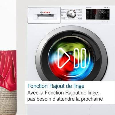 Lave-linge Bosch WGG244F1FR : 9 kg, i-DOS, Induction - Blanc
