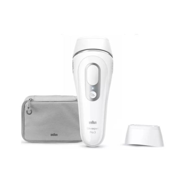 Épilateur lumiere pulsée - BRAUN - PL3020 - 3 niveaux d'intensité - 300 000 flashes - Visage et corps