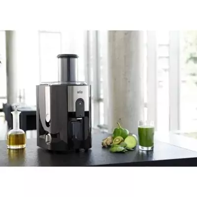 Centrifugeuse BRAUN J500 - 900W - Cheminée large 75mm