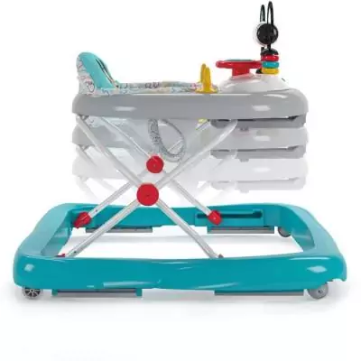 Trotteur bébé évolutif et pliable 2-en-1 Disney Mickey - Jouet d'éveil intégré