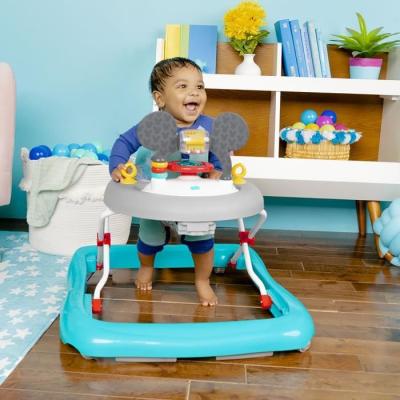 Trotteur bébé évolutif et pliable 2-en-1 Disney Mickey - Jouet d'éveil intégré