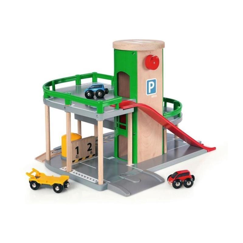 Garage Rail BRIO World 3 niveaux - CIRCUIT MINIATURE