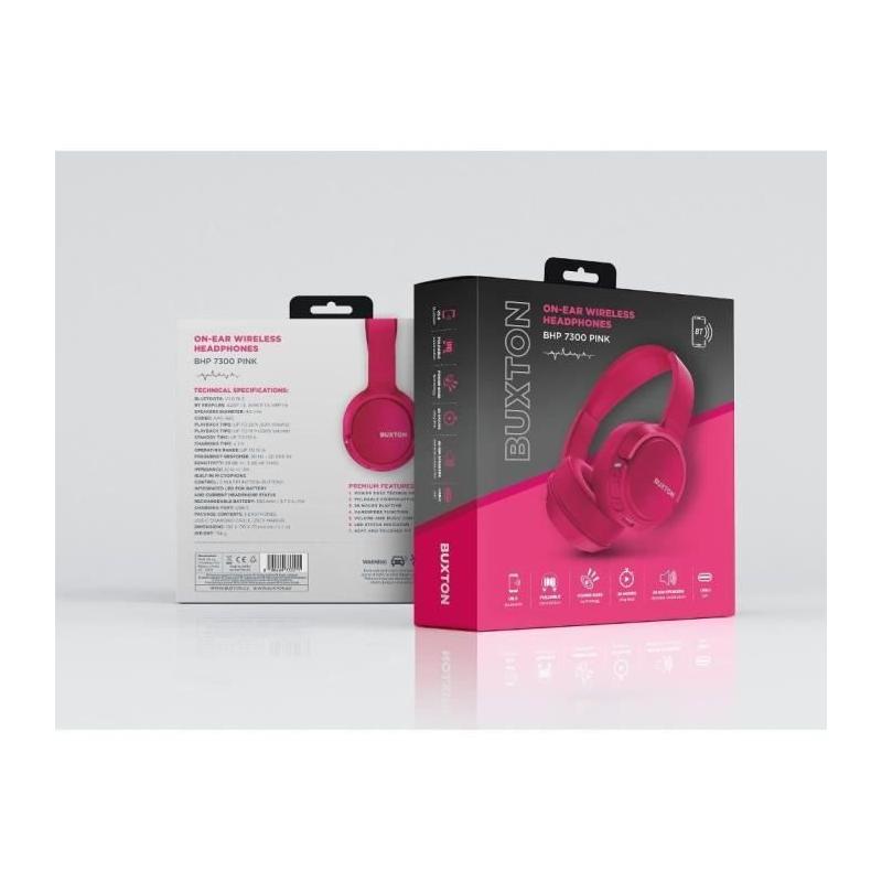 Casque supra-auriculaire sans fil - Buxton - BHP 7300 ROSE