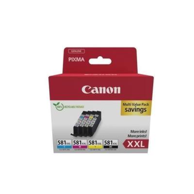 Cartouches d'encre CANON CLI-581XXL Noir/Cyan/Magenta/Jaune - Pack 4 couleurs