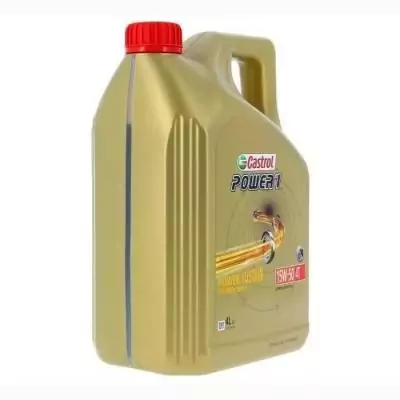 CASTROL Power 1 4T 15W-50 4L - Huile moteur performante