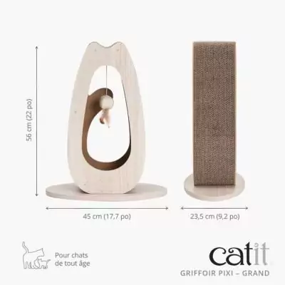 Griffoir pour chat Catit Pixi Grand - Design naturel