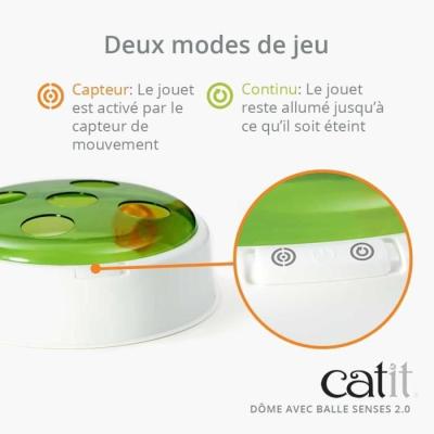 Jouet interactif pour chat Catit Senses 2.0 - Amusement garanti!