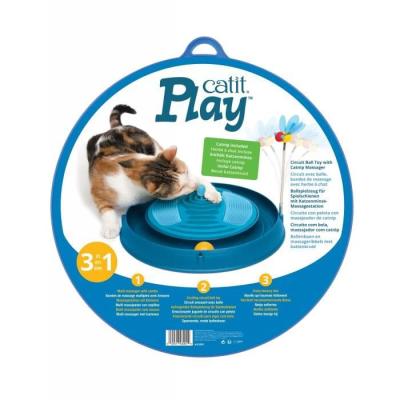 Jouet pour chat CATIT - Circuit amusant avec herbe à chat - Abeille rebondissante