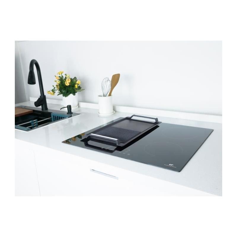Table induction 4 zones Continental Edison CETI4ZFLEX3 - Noir