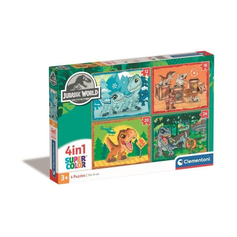 Puzzle 4 en 1 Jurassic World: l'aventure commence!