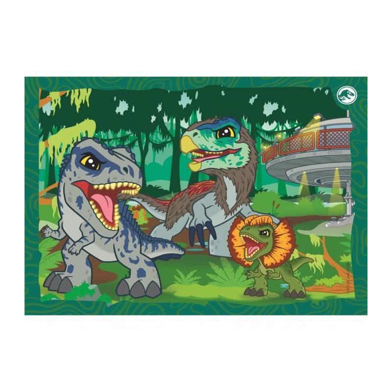 Puzzle 4 en 1 Jurassic World: l'aventure commence!