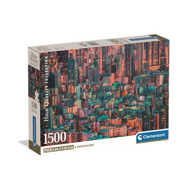 Puzzle CLEMENTONI Compact 1500 pièces - Hong-Kong, The Hive