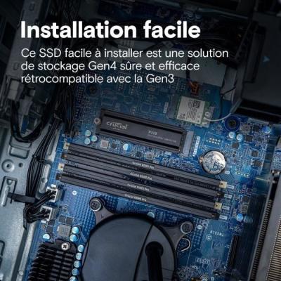 La performance ultime avec le SSD interne Crucial P310 1TB NVMe M.2!