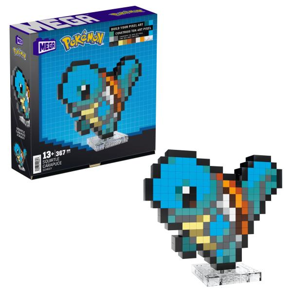 MEGA-Pokémon-Carapuce-Coffret de construction rétro 367 pieces - MEGA Pokémon - HTH77