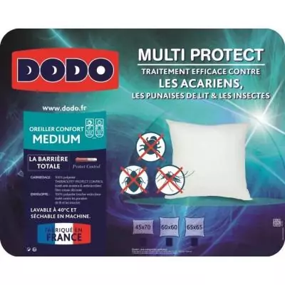 Oreiller MULTIPROTECT DODO - 65 x 65 cm Oreiller MULTIPROTECT DODO - 65 x 65 cm