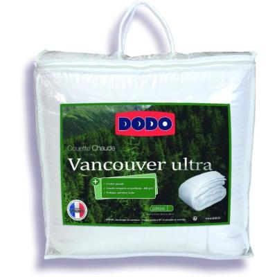 Couette tempérée Vancouver Ultra 220x240cm 300gr/m² Blanc DODO
