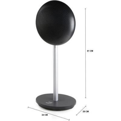 Radiateur électrique mobile turbo sur pied - 2000W - Noir