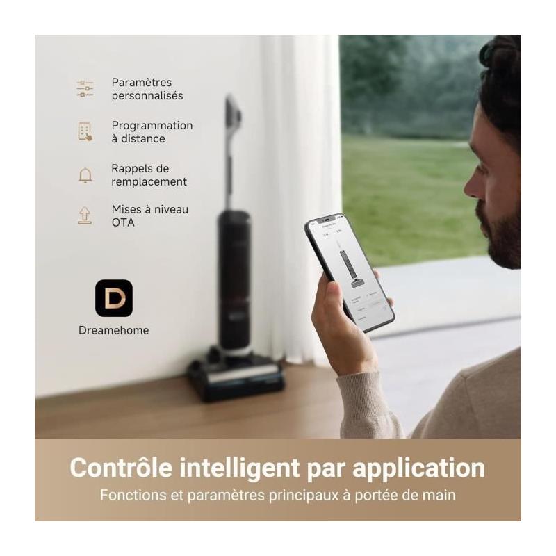 Aspirateur Balai DREAME H14 Pro - Nettoyage et Séchage Rapides