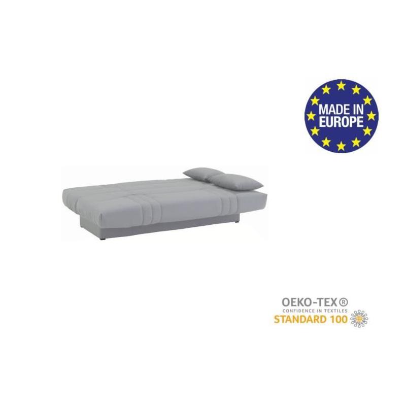 Banquette clic clac 3 places gris clair - Style Contemporain - DREAM