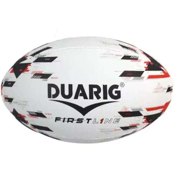 Ballon de rugby - Firstline - DUARIG - Noir et rouge - T5