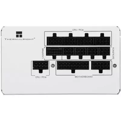 THERMALRIGHT - TG1000 - Alimentation PC - 1000 W - 80+ Gold - ATX3.0 - Full modulaire - PCI-E 5.0 Blanc THERMALRIGHT - TG1000 - Alimentation PC - 1000 W - 80+ Gold - ATX3.0 - Full modulaire - PCI-E 5.0 Blanc