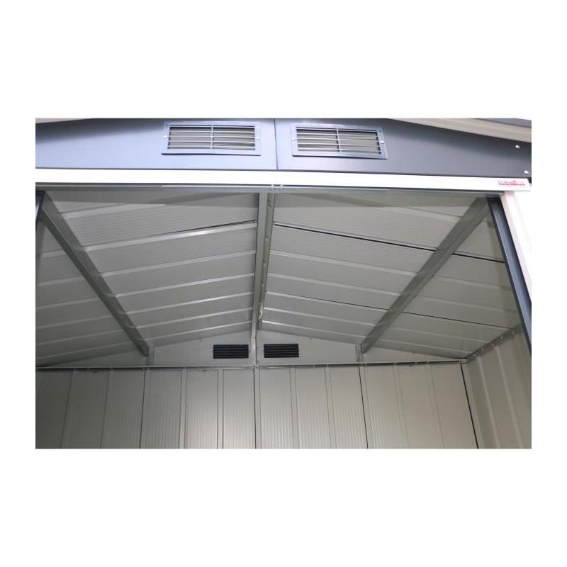 Abri de jardin en métal 4,77m2 - DURAMAX - Gris anthracite