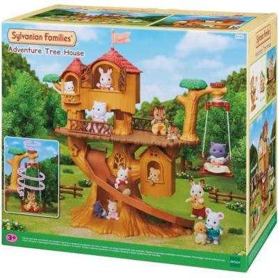 Cabane dans les arbres Sylvanian Families : vacances avec balançoire et toboggan