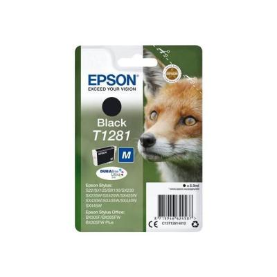 Cartouche d'encre EPSON T1281 Noir - Qualité Renard
