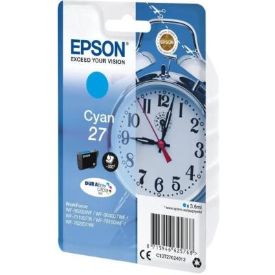 Cartouche d'encre EPSON T2702 Cyan - Couleurs vives (C13T27024012)
