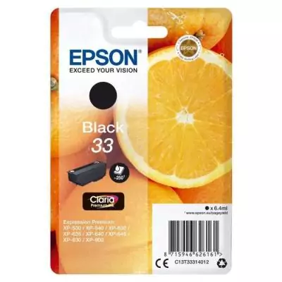 Cartouche d'encre EPSON T3331 Noir - Qualité Oranges Cartouche d'encre EPSON T3331 Noir - Qualité Oranges