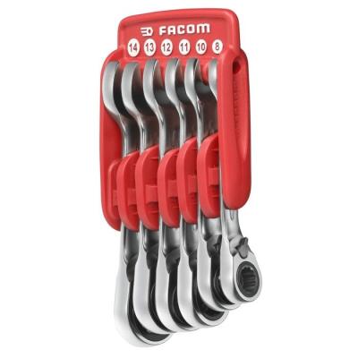 Ensemble de 10 clés mixtes FACOM - Avec cliquet et étui portable