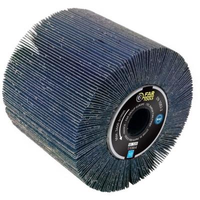 Brosse lamelles abrasives FARTOOLS A120 Ø120mm/L100mm - Zircone 120
