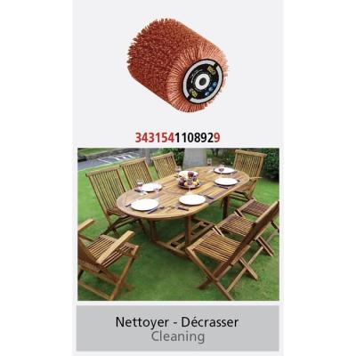 Brosse nylon abrasifs FARTOOLS Ø80mm L 100mm - Pour nettoyer