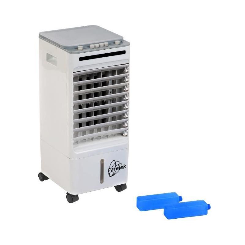Rafraîchisseur d'air 65W 6L blanc & gris pour un air frais et pur