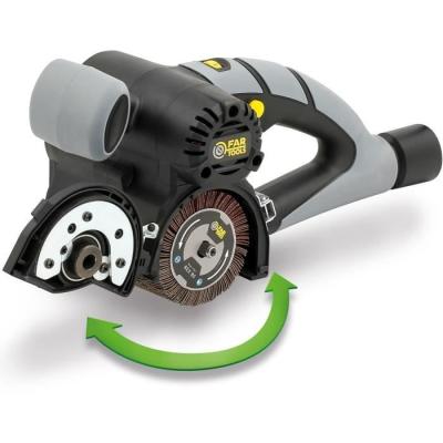 Rénovateur compact 420W avec brosse lamelles abrasives Ø80mm
