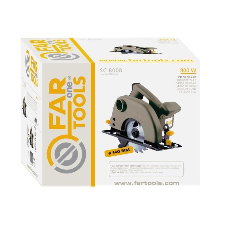 Scie circulaire FARTOOLS ONE SC 800B: puissante coupe de 42 mm
