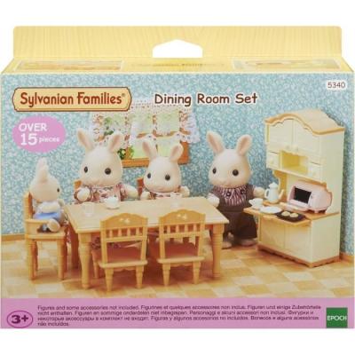 Figurines miniatures SYLVANIAN FAMILIES - Set salle à manger complet