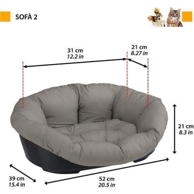 Corbeille FERPLAST SOFA 2 - Con coussin à motif 1