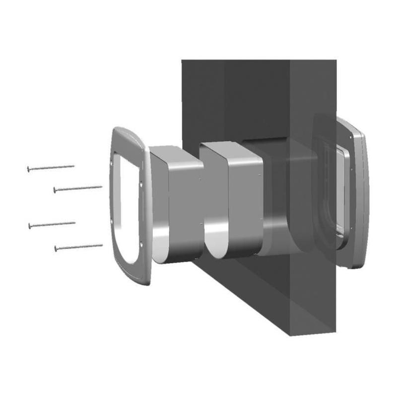 Extension Tunnel FERPLAST pour Chatières Swing - Gris