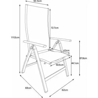 Chaise de jardin 2pcs élégantes - Fieldmann - FDZN 5018 Chaise de jardin 2pcs élégantes - Fieldmann - FDZN 5018