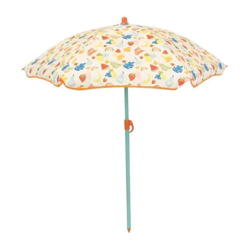 Table pique-nique enfant FUN HOUSE Fruity's avec parasol - Multicolore/Orange