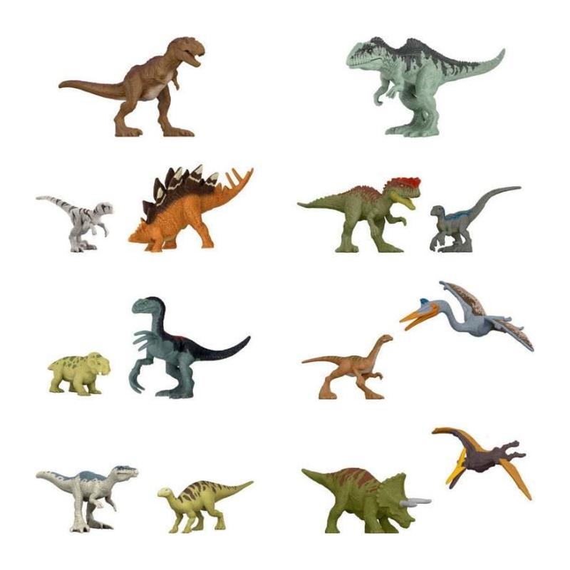 Coffret 5 mini-figurines JURASSIC WORLD - Dinosaures et humain