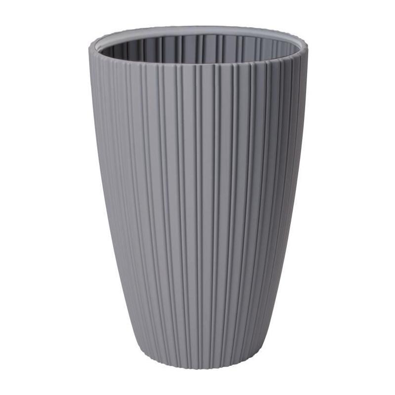 Pot de fleurs Garden ID Fancy - 40 x 58 cm - Gris clair