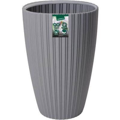 Pot de fleurs Garden ID Fancy - 40 x 58 cm - Gris clair