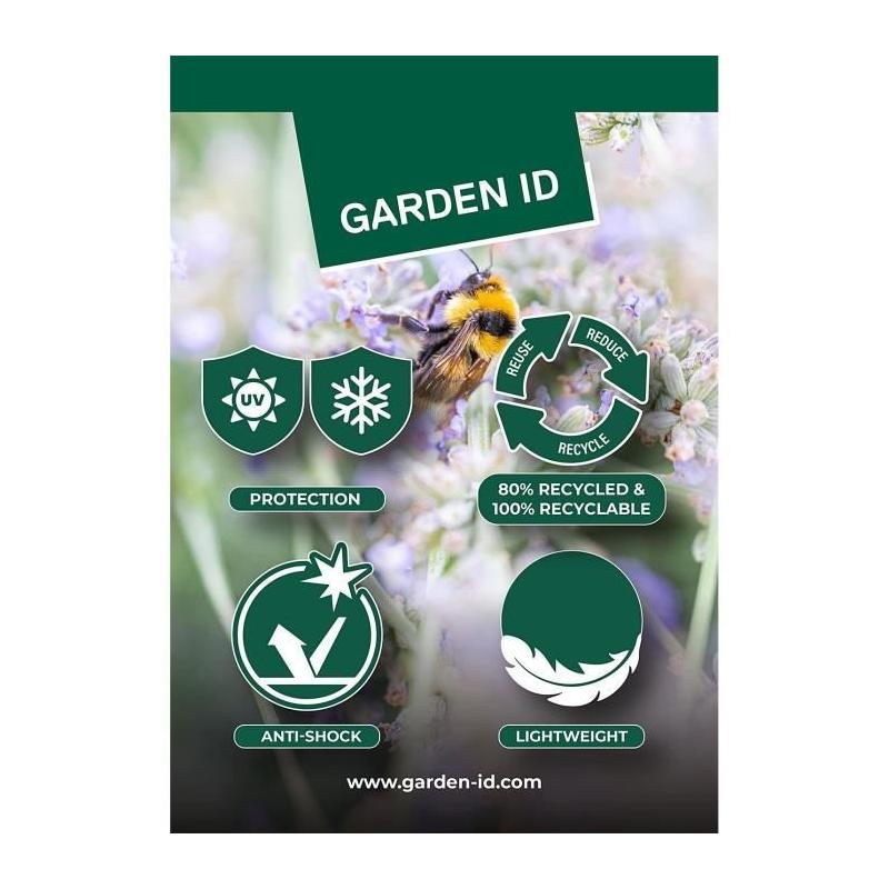 Pot de fleurs Garden ID Fancy - 40 x 58 cm - Gris clair